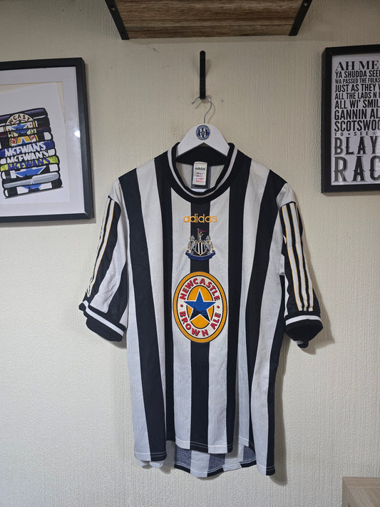 Newcastle United 1997/99 Adidas home shirt - Large