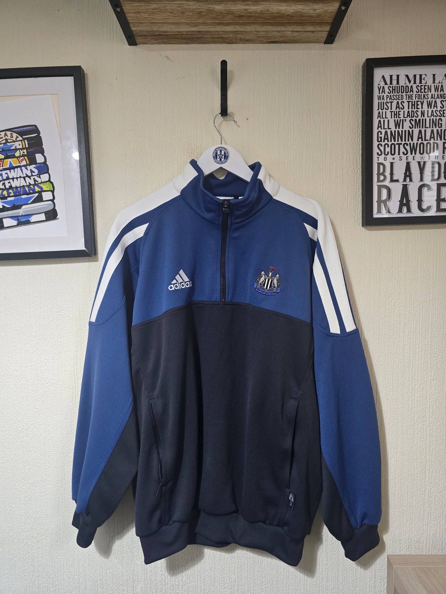 Newcastle United 2001/02 Adidas Drill Top - Large