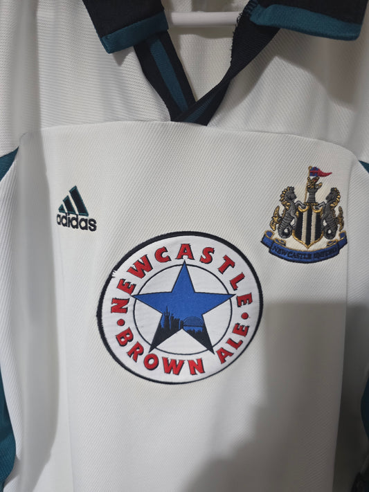 Newcastle United 1999/00 Adidas Long Sleeved Away shirt, Large