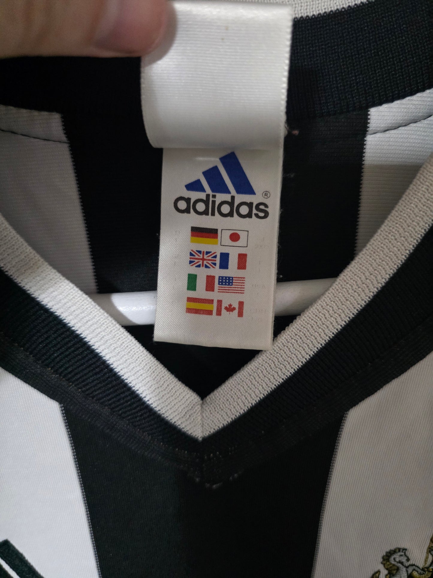 Newcastle United 2001/03 Adidas Long Sleeved Player Version Home shirt #17, Large