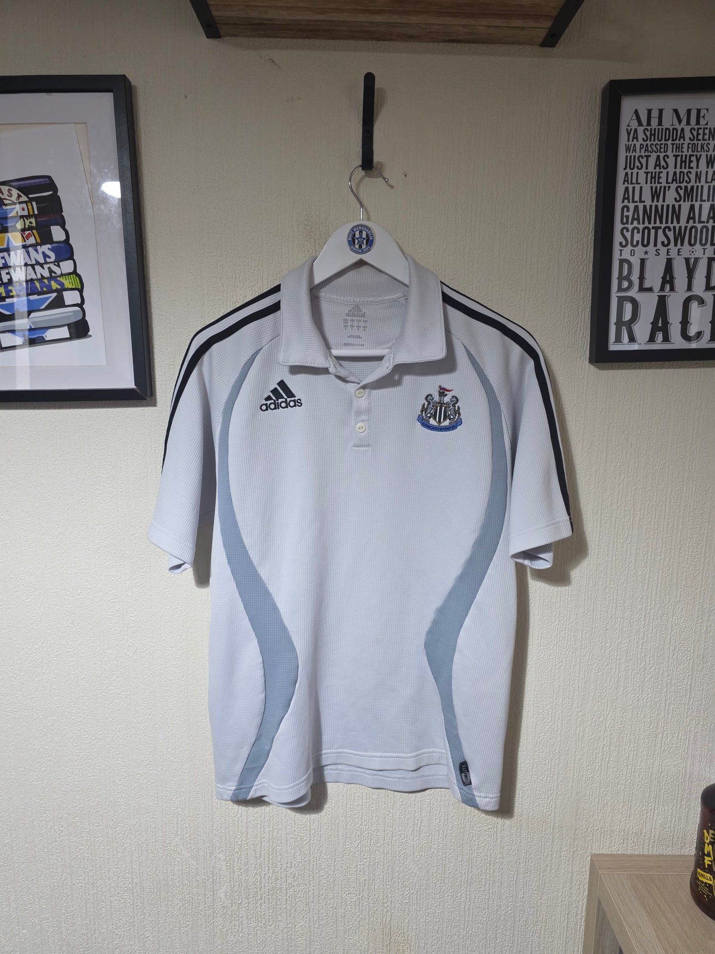 Newcastle United 2003/04 Adidas Polo shirt - Medium