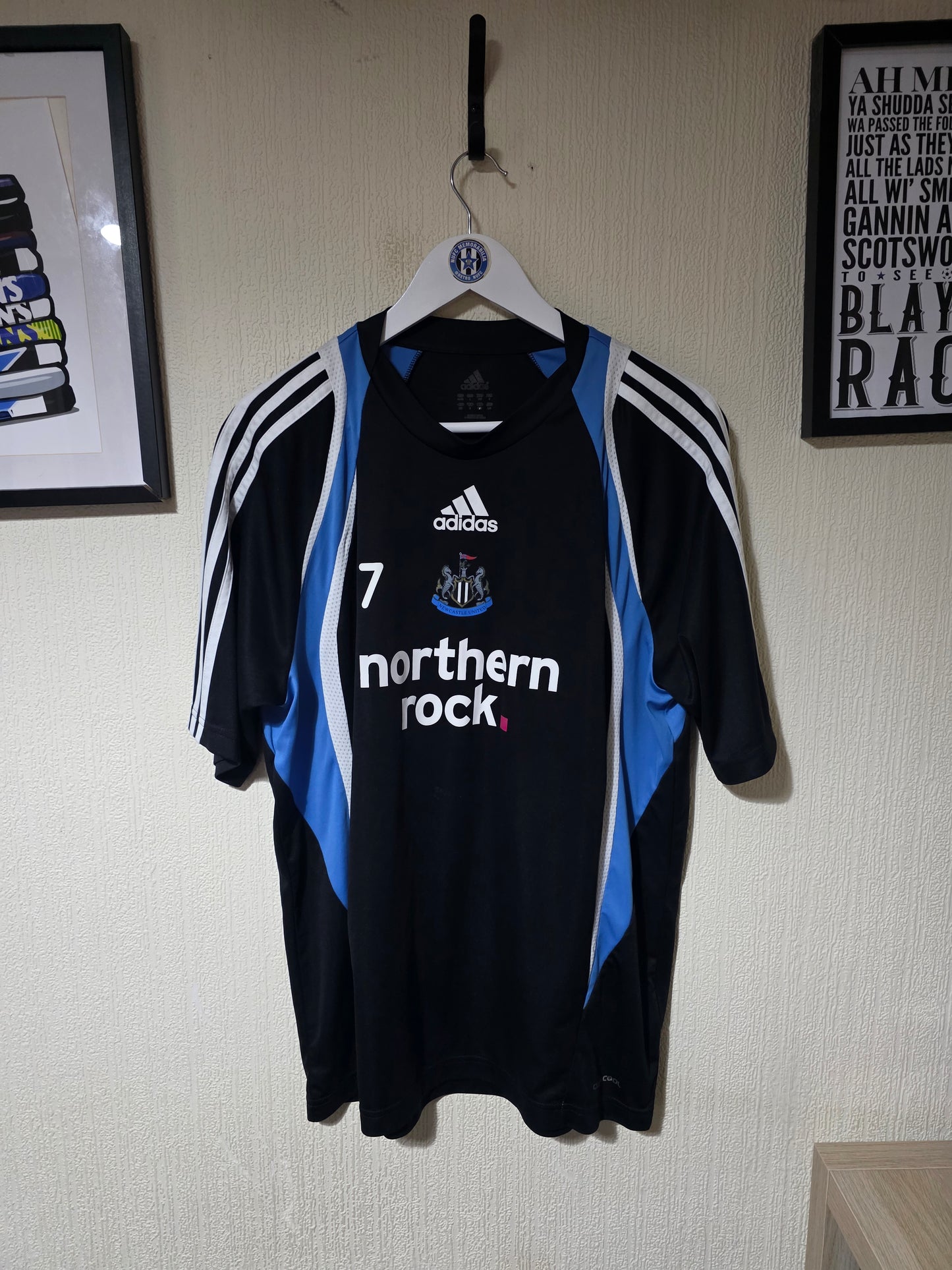 Newcastle United 2009/10 Adidas Player Issued Training shirt - XL