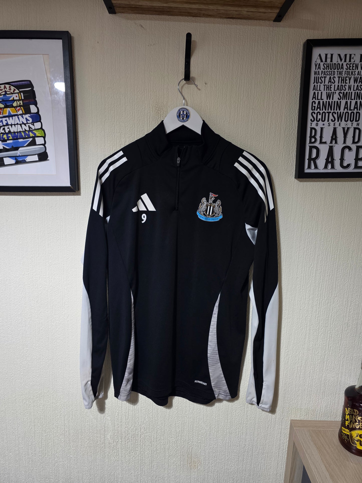 Newcastle United 2024/25 Adidas Callum Wilson worn Sweatshirt - Medium