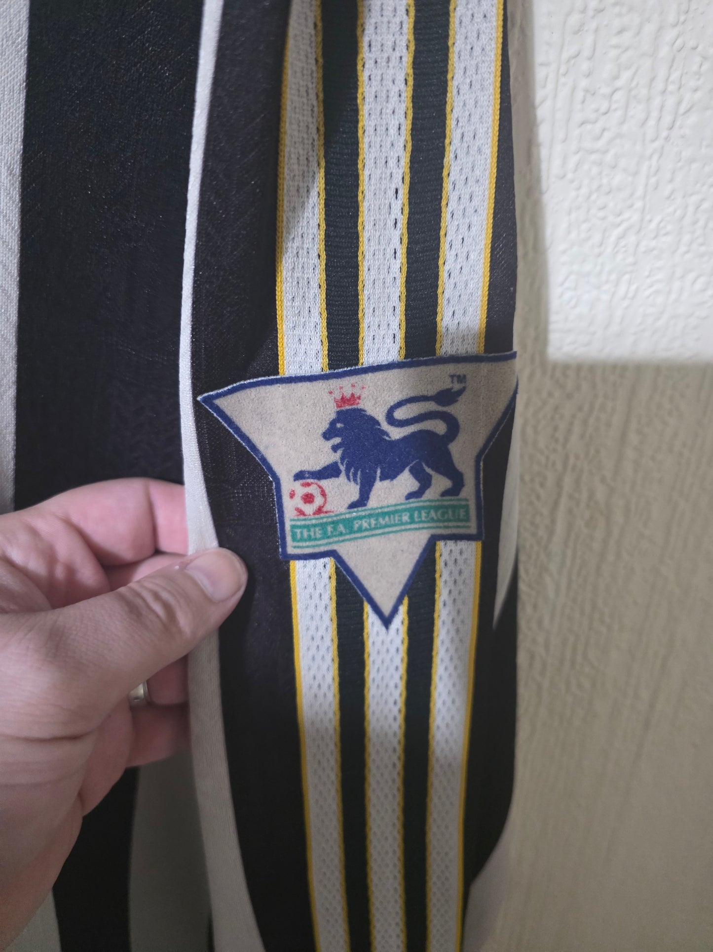 Newcastle United 1997/99 Adidas Long Sleeved Home shirt #9 SHEARER - XL