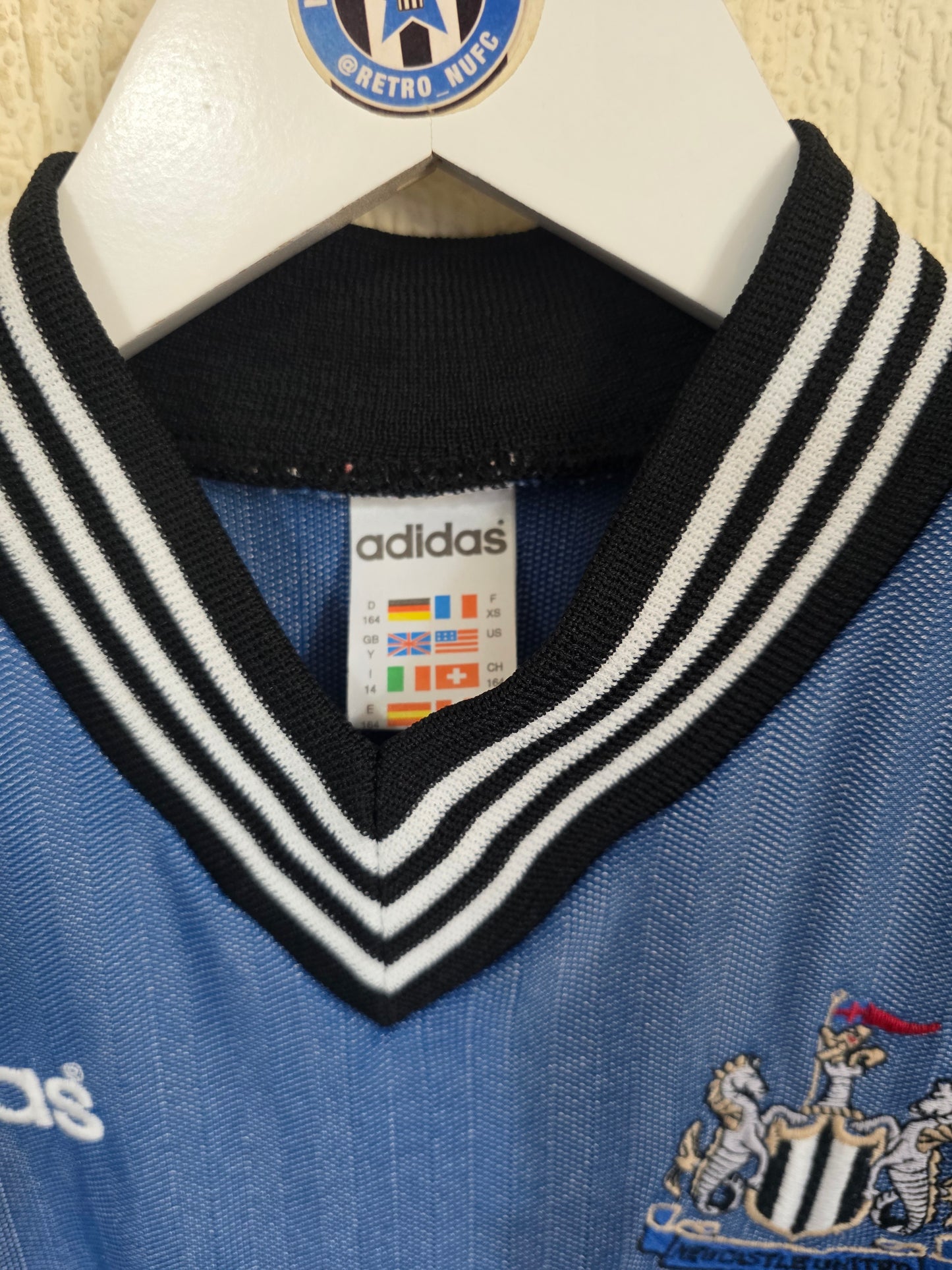 Newcastle United 1996/97 Adidas Away Shirt - Youths