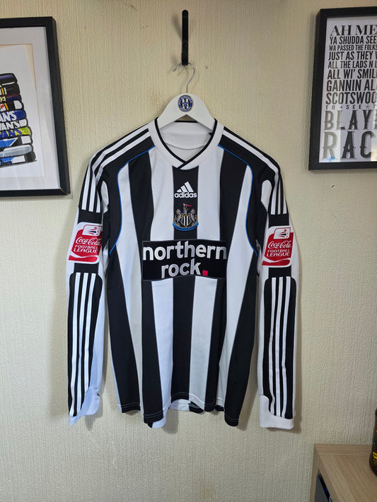 Newcastle United 2009/10 Adidas L/S Home Shirt, Player Spec, #2 COLOCCINI - Medium