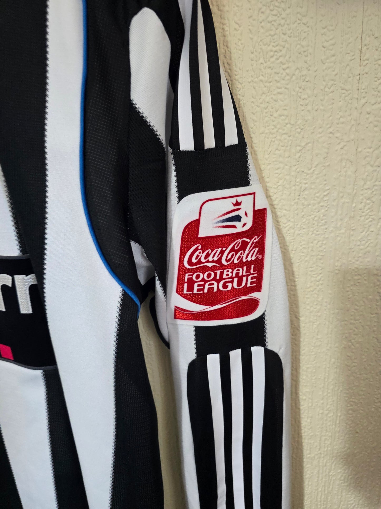 Newcastle United 2009/10 Adidas L/S Home Shirt, Player Spec, #2 COLOCCINI - Medium