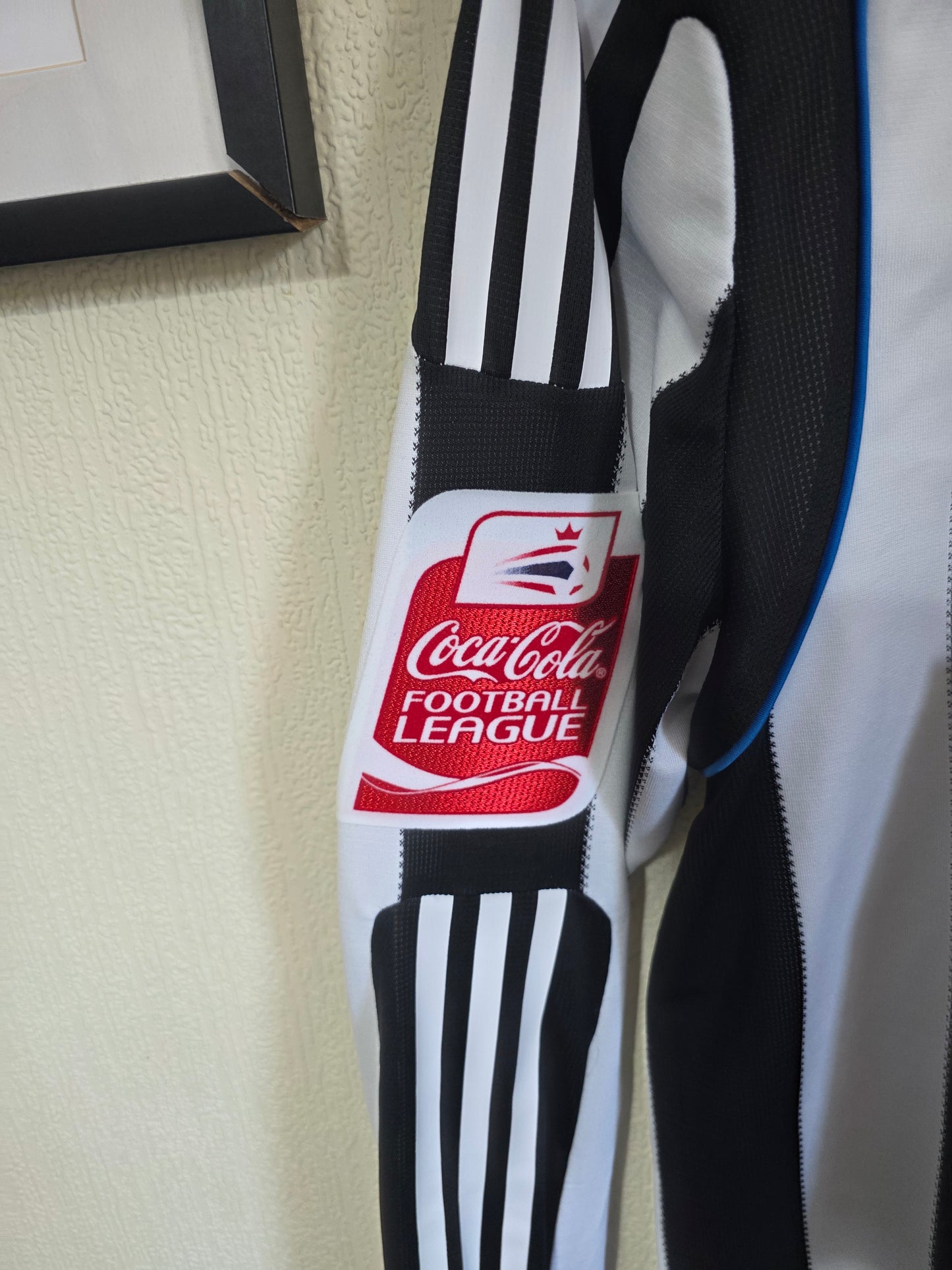 Newcastle United 2009/10 Adidas L/S Home Shirt, Player Spec, #2 COLOCCINI - Medium