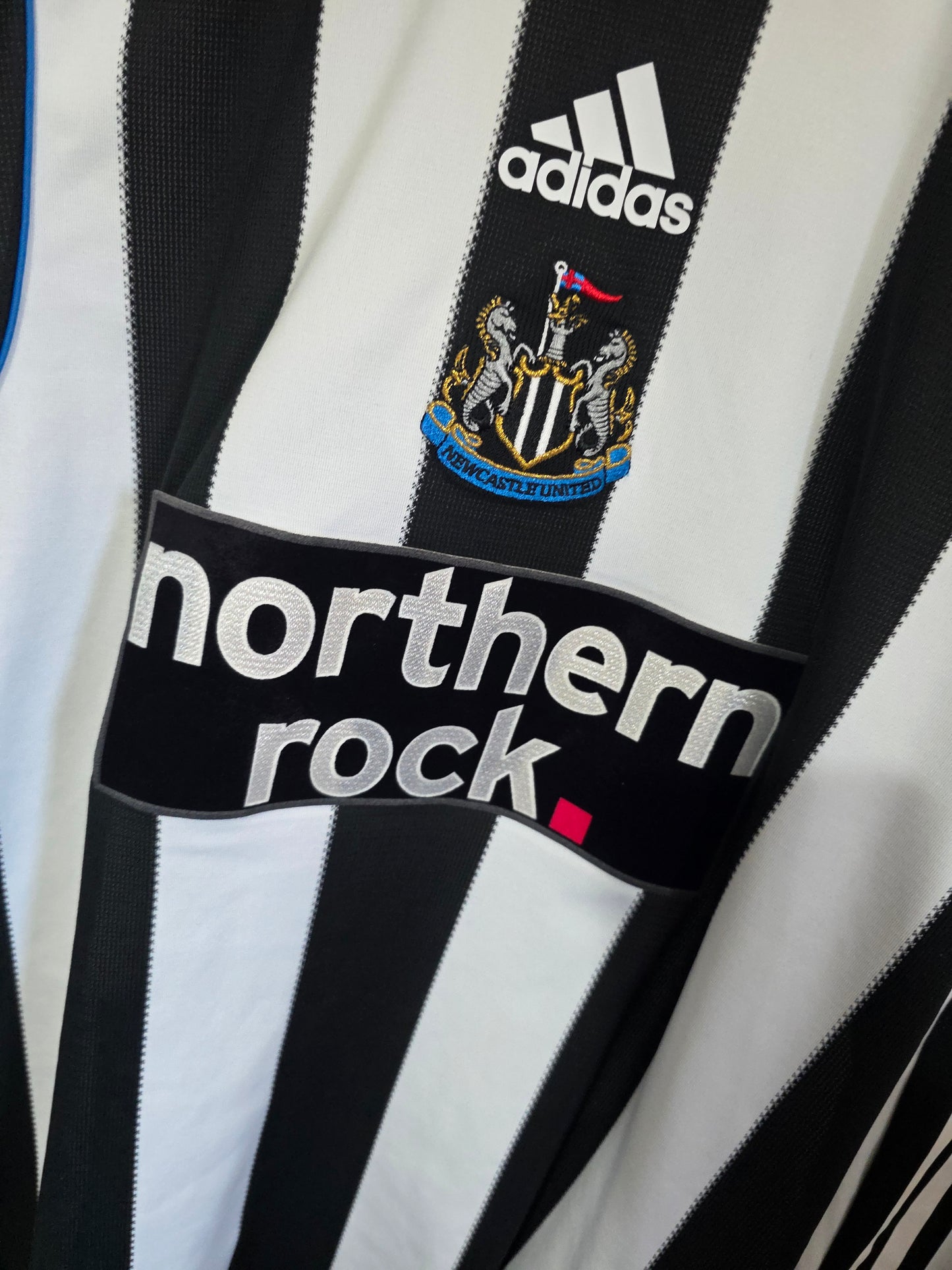 Newcastle United 2009/10 Adidas L/S Home Shirt, Player Spec, #2 COLOCCINI - Medium