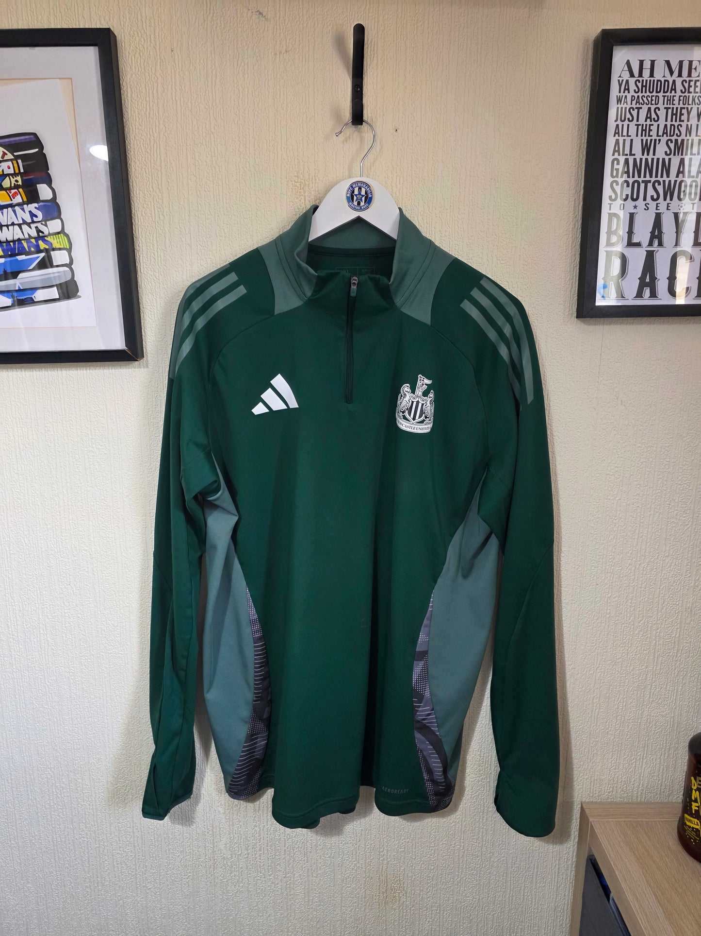 Newcastle United 2025/26 Adidas Staff Issue Drill Top - XL