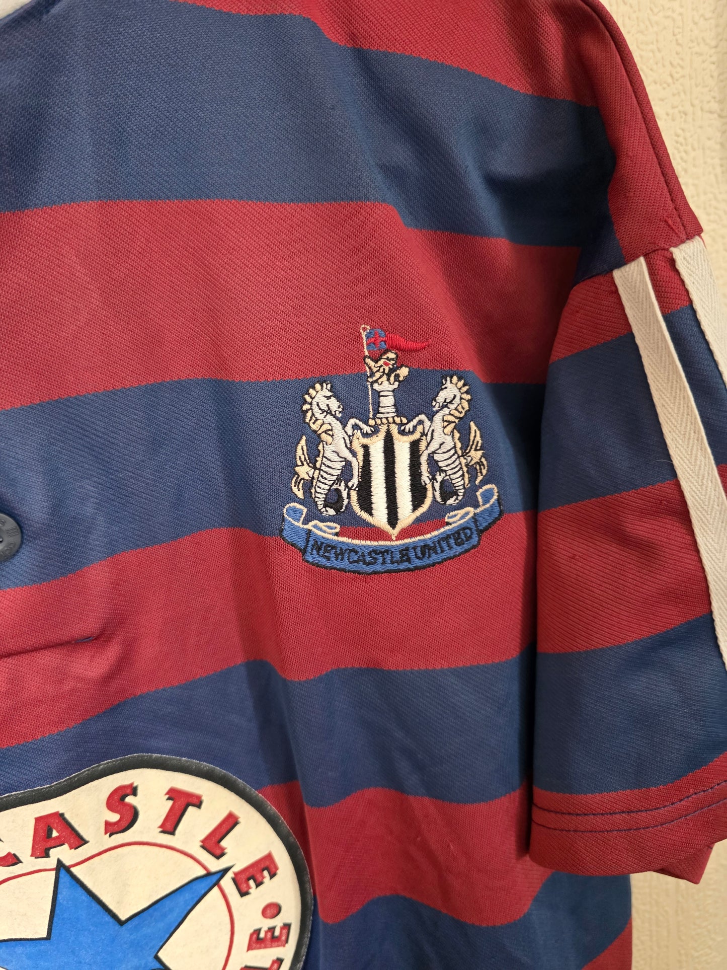 Newcastle United 1995/96 Adidas Away Shirt - Medium