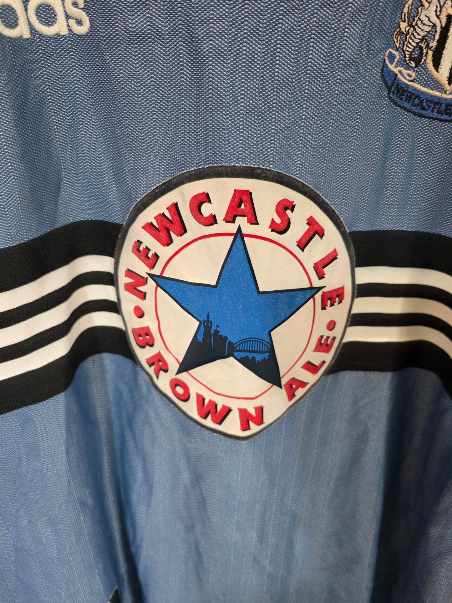 Newcastle United 1996/97 Adidas Away Shirt, #9 SHEARER - Large