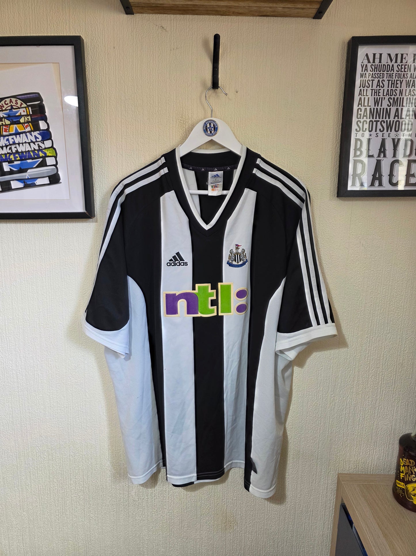 Newcastle United 2001/03 Adidas Home Shirt - XXL