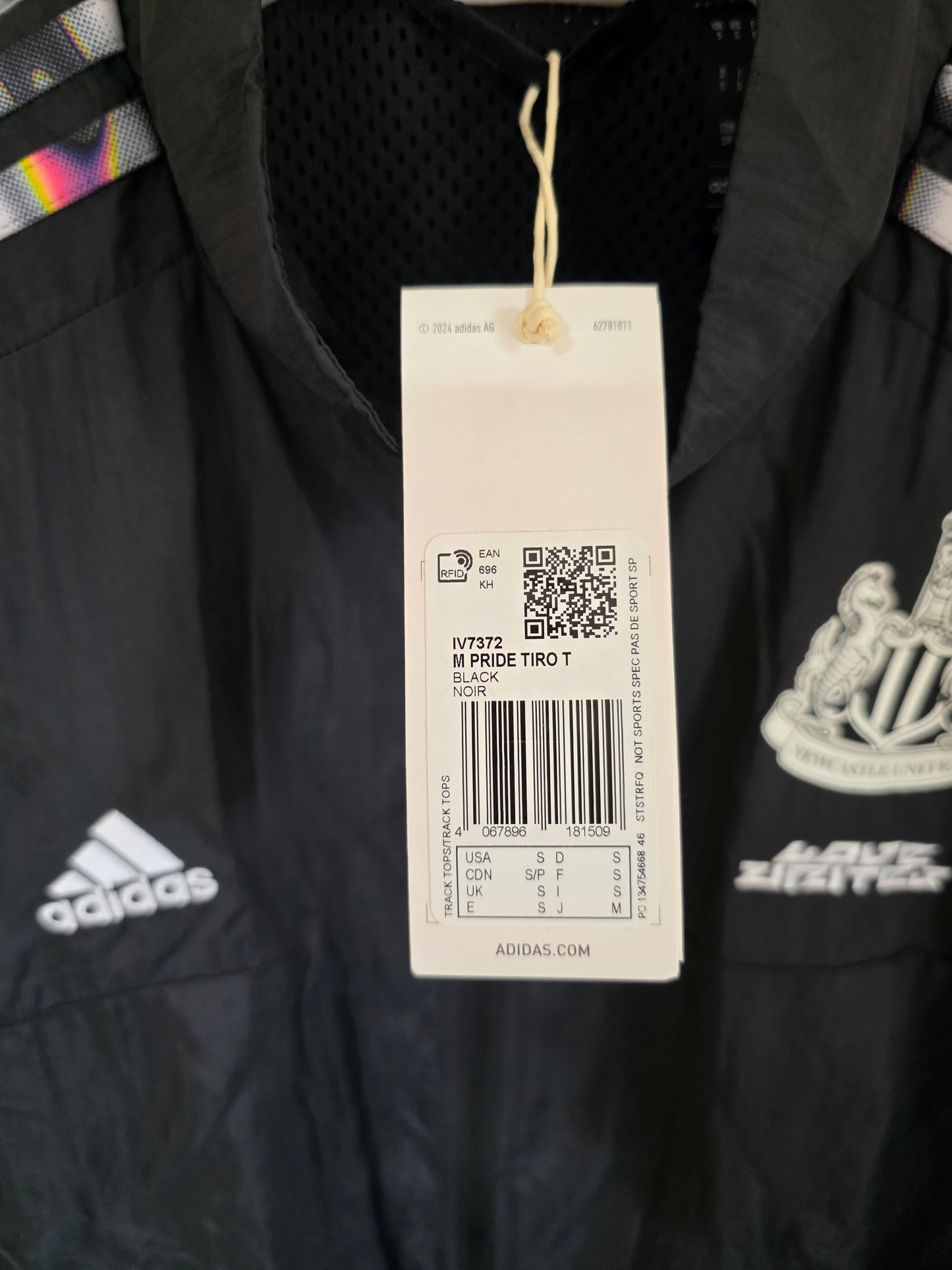 Newcastle United 2024/25 Adidas Love Unites Jacket BNWT - Small