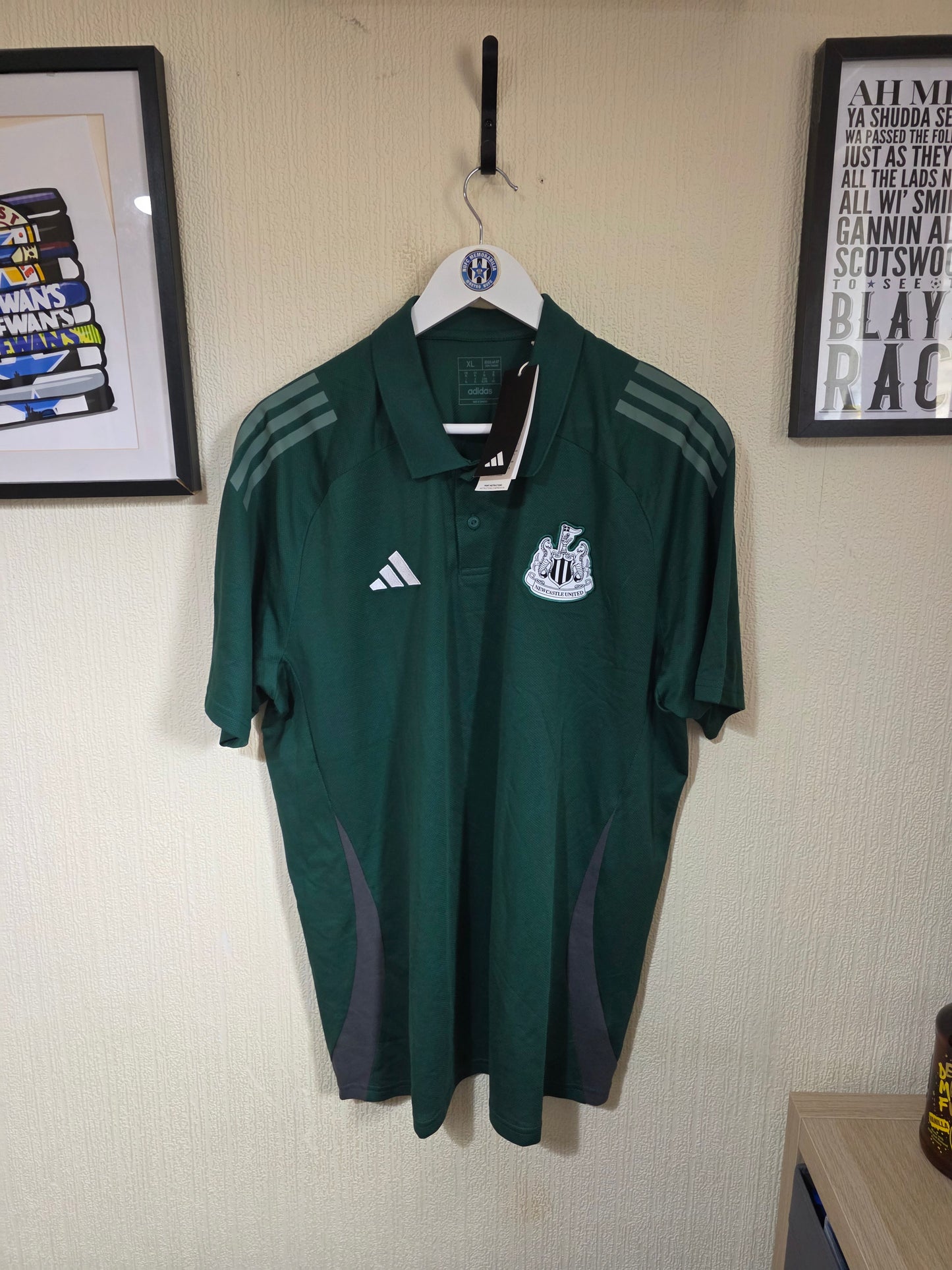 Newcastle United 2025/26 Adidas Staff Issue Polo, BNWT - XL