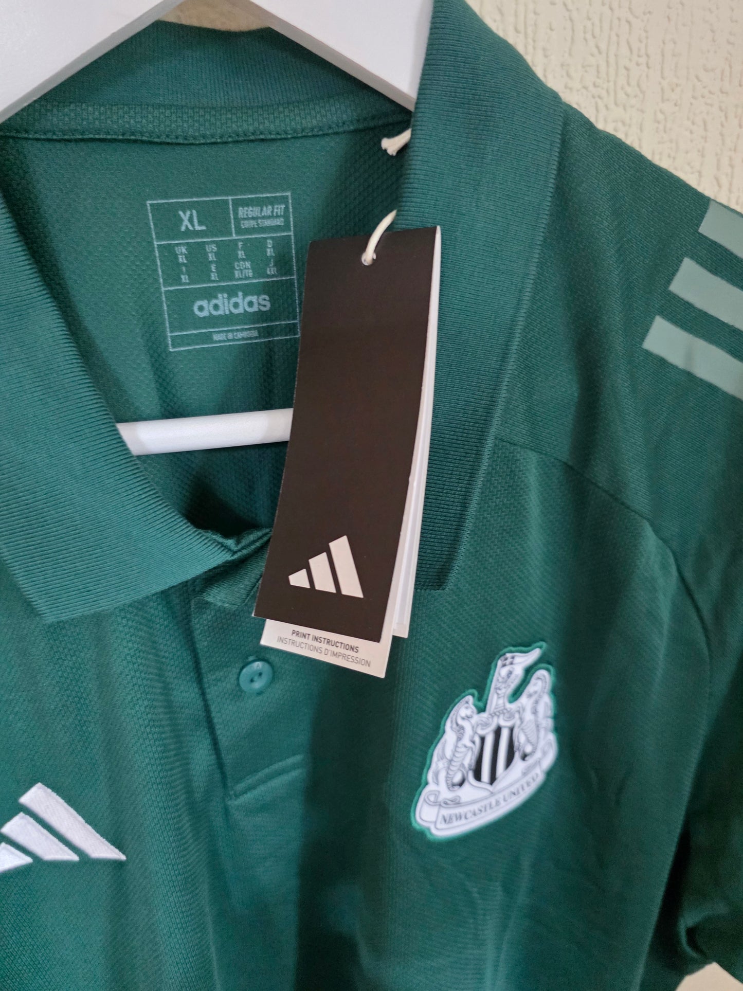 Newcastle United 2025/26 Adidas Staff Issue Polo, BNWT - XL