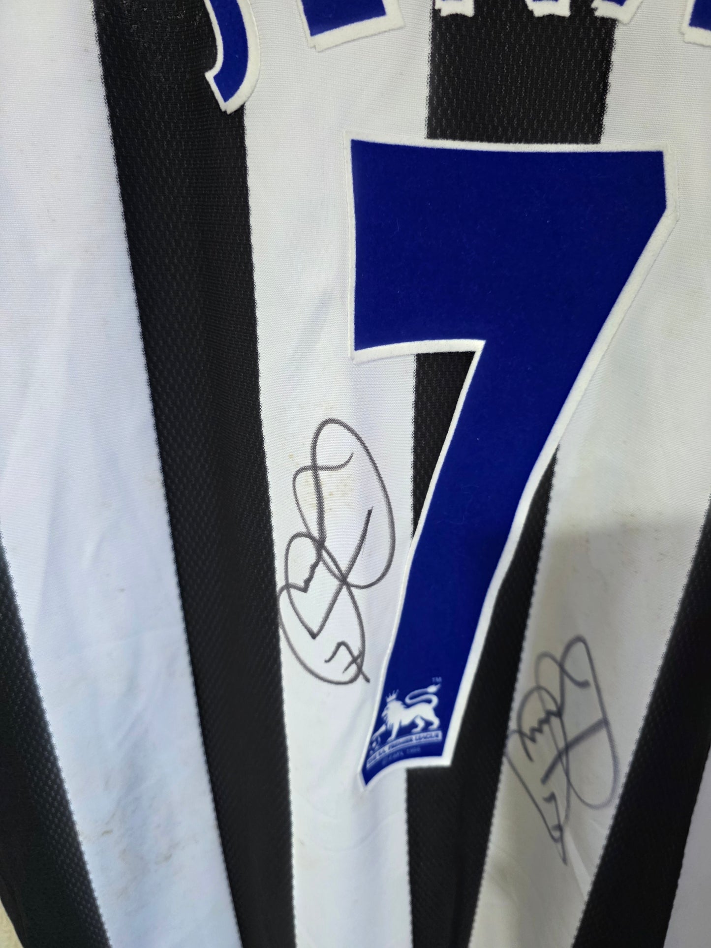 Newcastle United 2003/05 Jermaine Jenas match worn shirt with COA