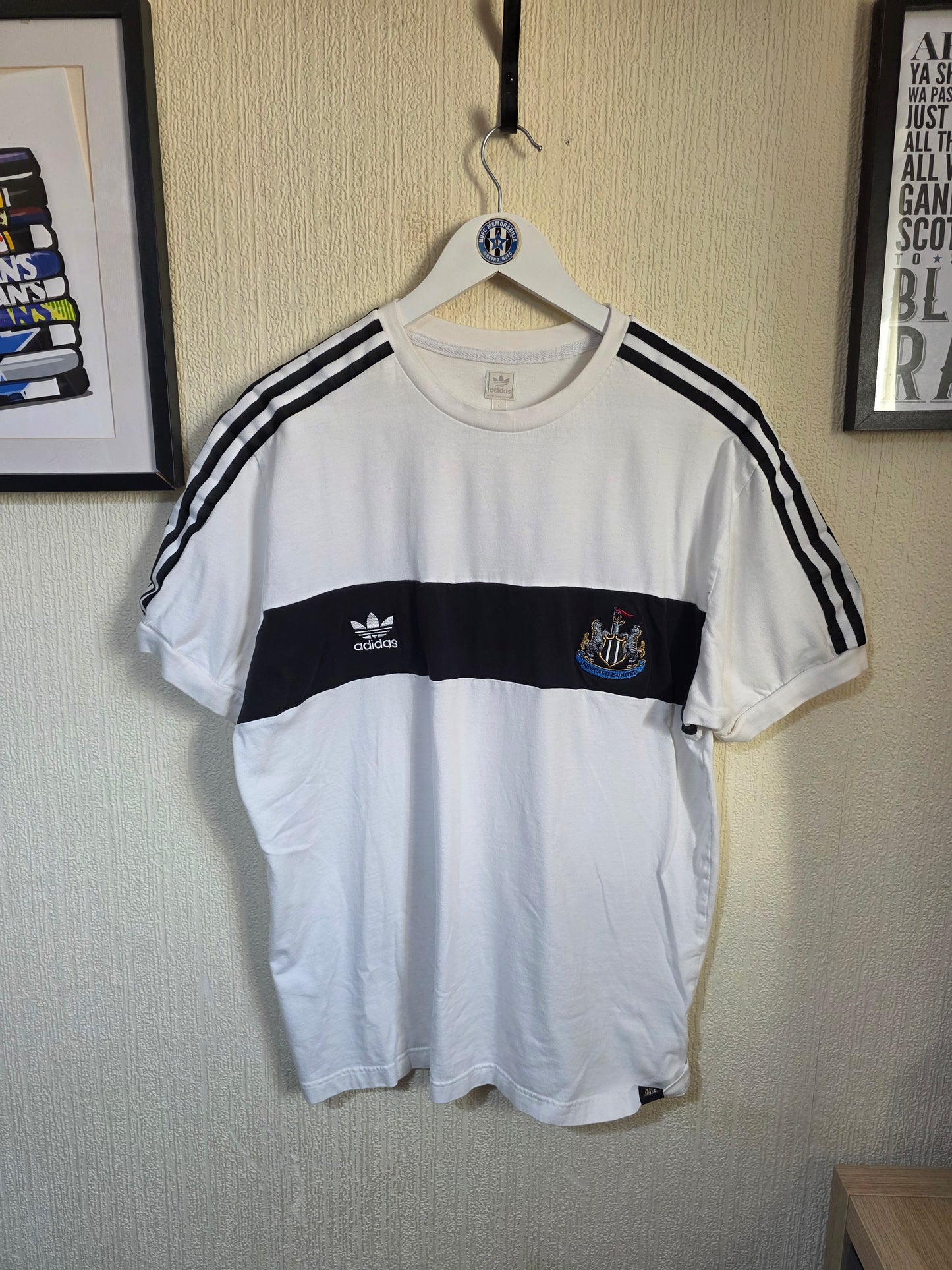 Newcastle United 2009 Adidas Originals T Shirt - Large