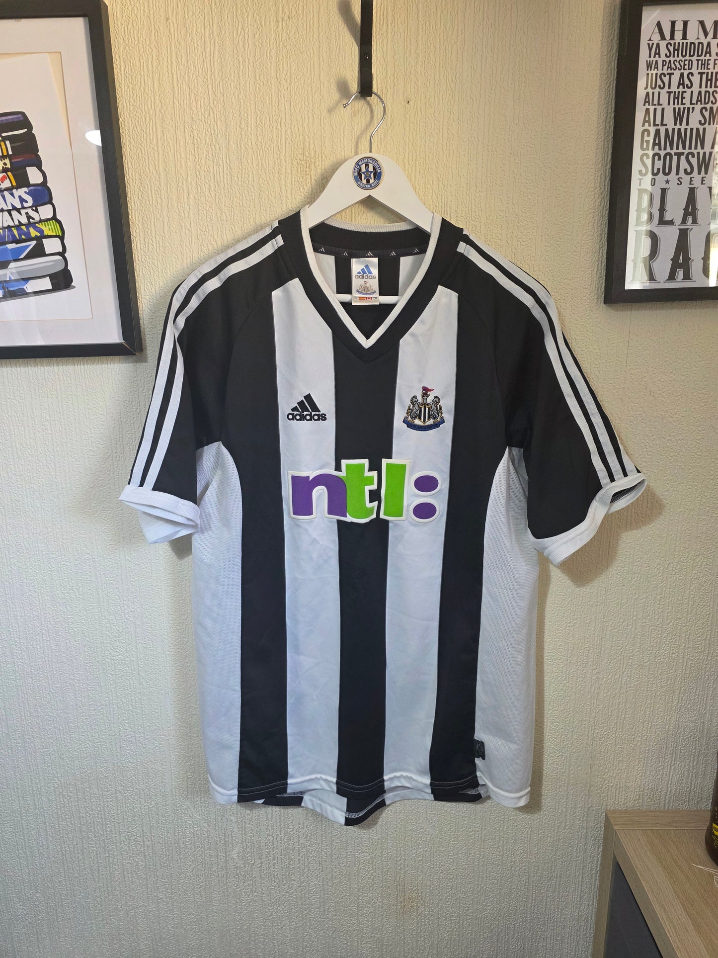 Newcastle United 2001/03 Adidas Home Shirt - Large
