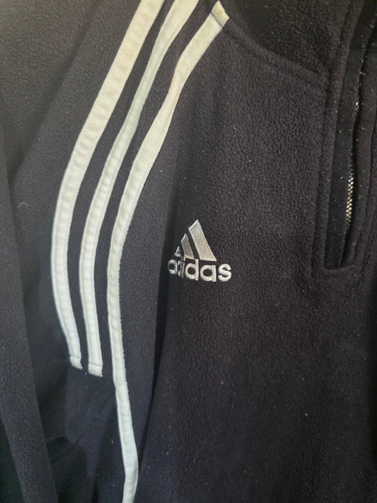 Newcastle United 2000/01 Adidas 1/4 Zip Fleece - Large