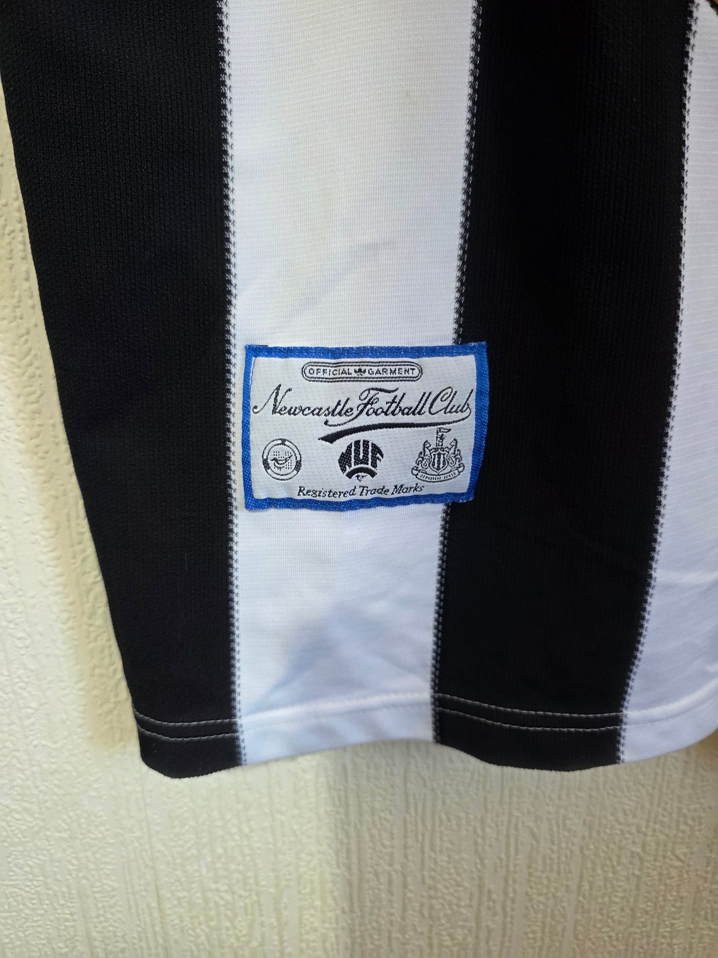 Newcastle United 1995/97 Adidas home shirt #14 GINOLA - Small
