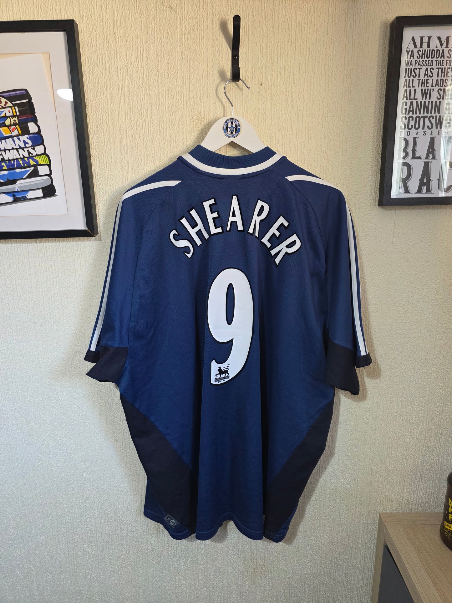 Newcastle United 2001/02 Adidas away shirt #9 SHEARER - XXL