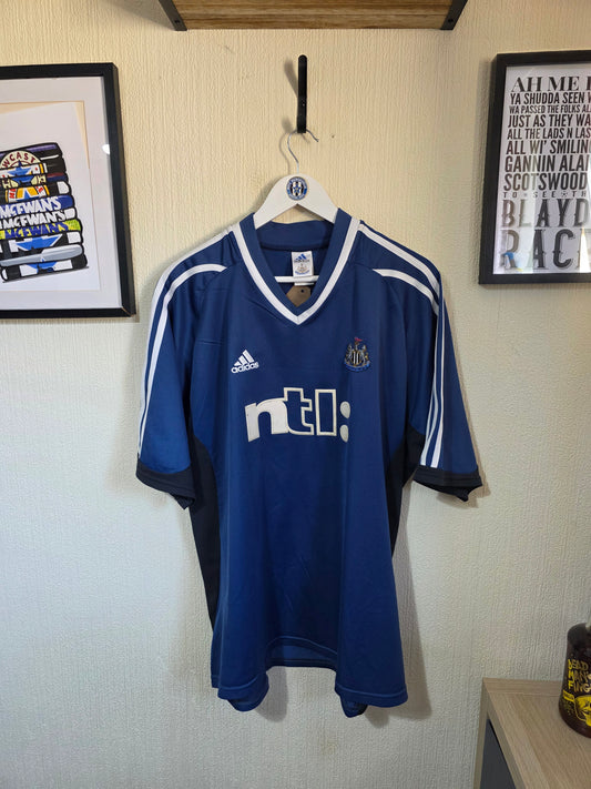 Newcastle United 2001/02 Adidas away shirt #9 SHEARER - XXL