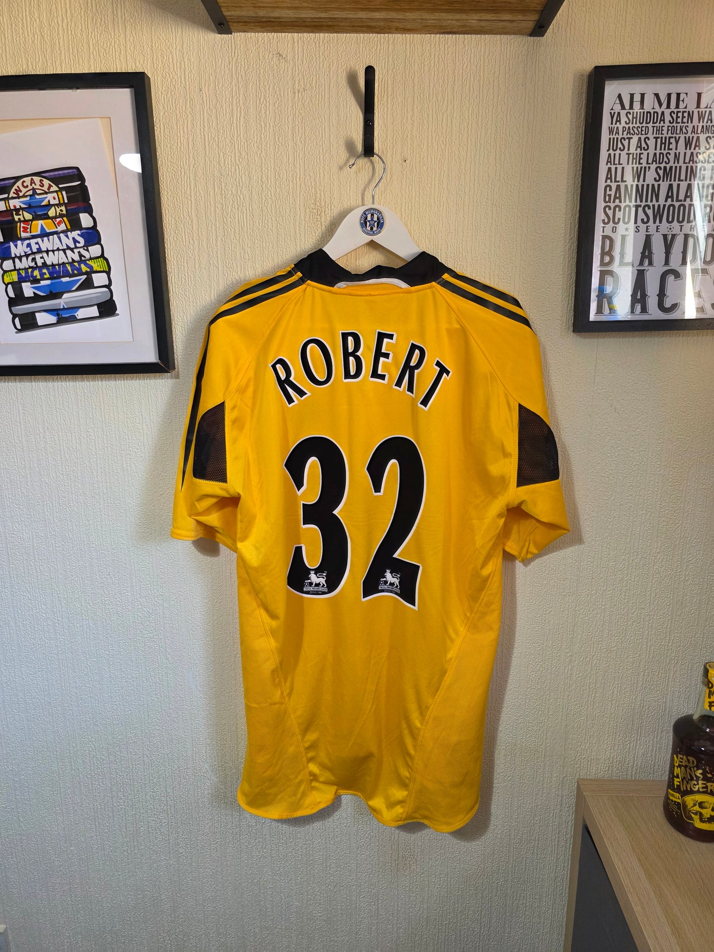 Newcastle United 2004/05 Adidas third shirt #32 ROBERT - XXL