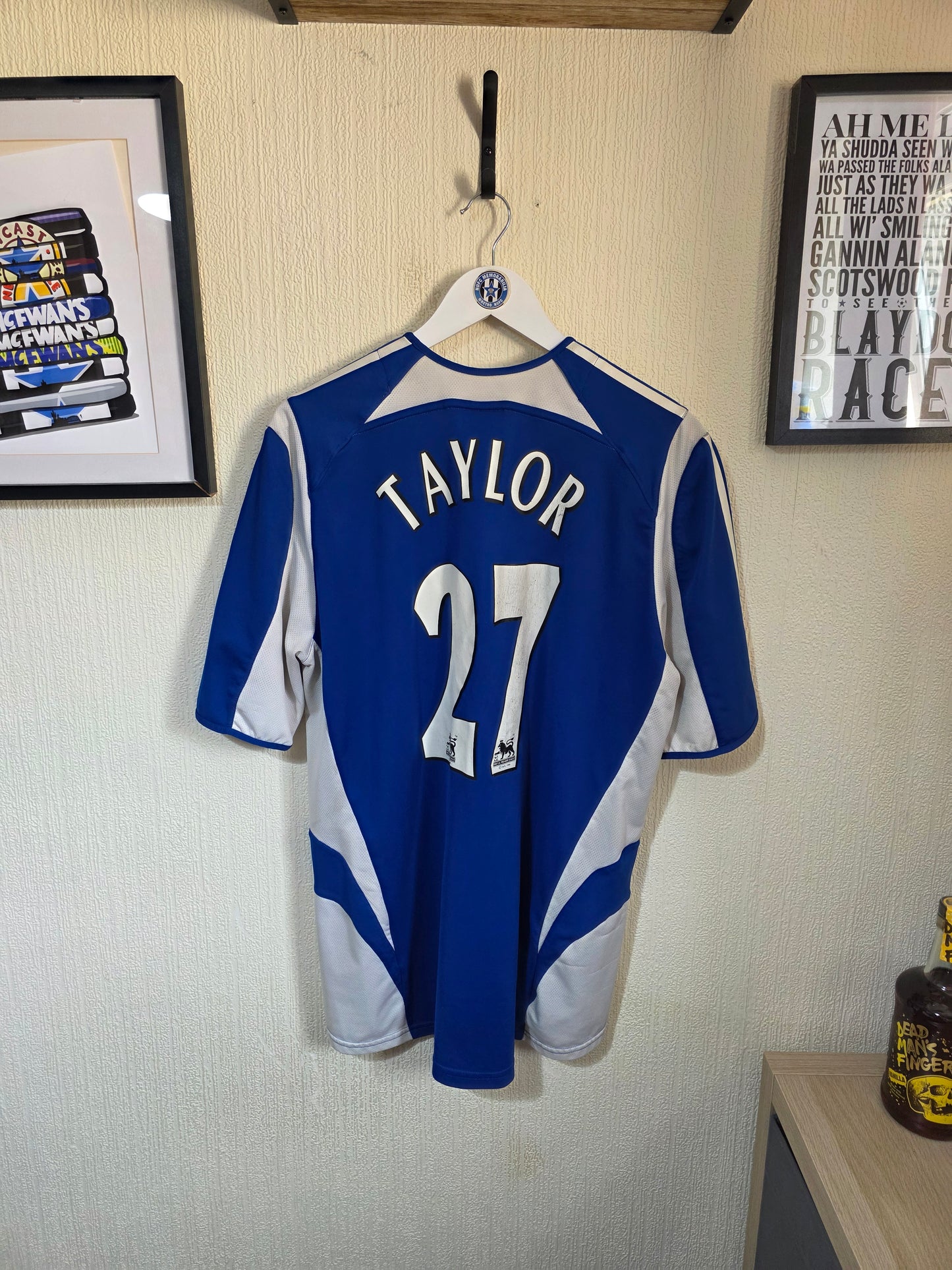 Newcastle United 2005/06 Adidas third shirt #27 TAYLOR - Large