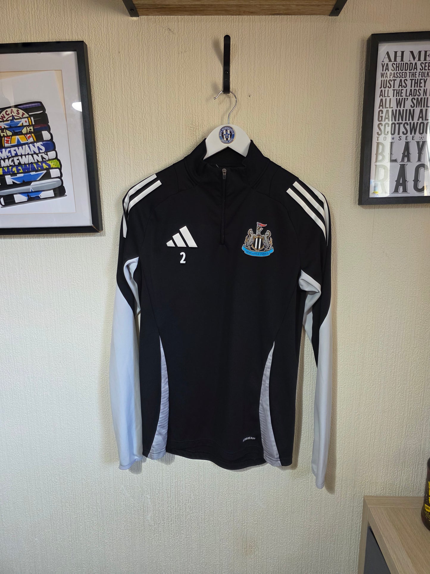 Newcastle United 2024/25 Adidas Kieran Trippier worn training top - Small