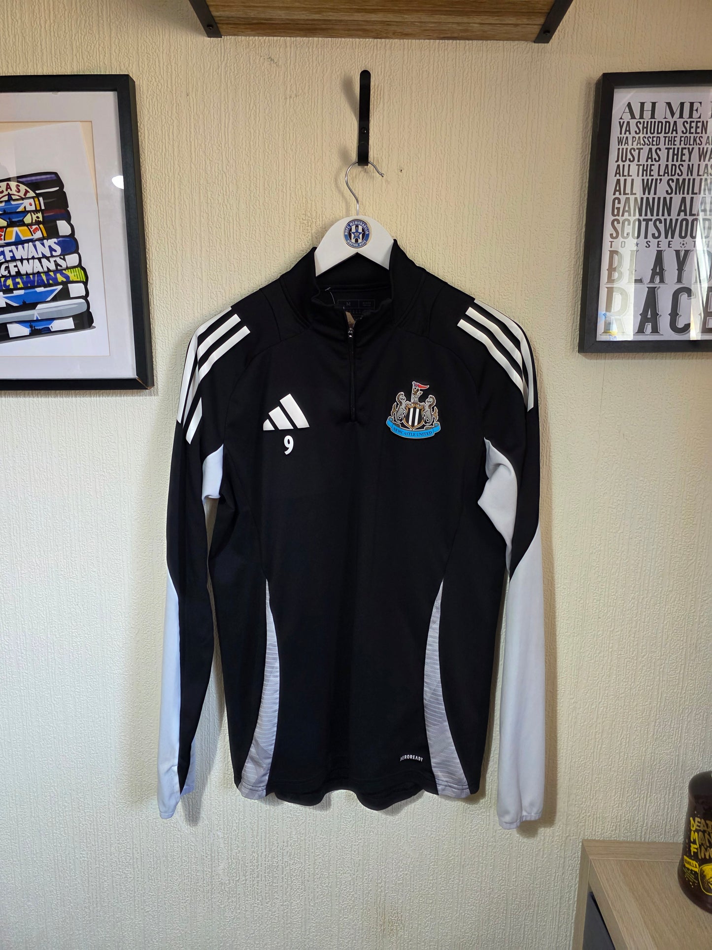 Newcastle United 2024/25 Adidas Callum Wilson worn training top - Medium