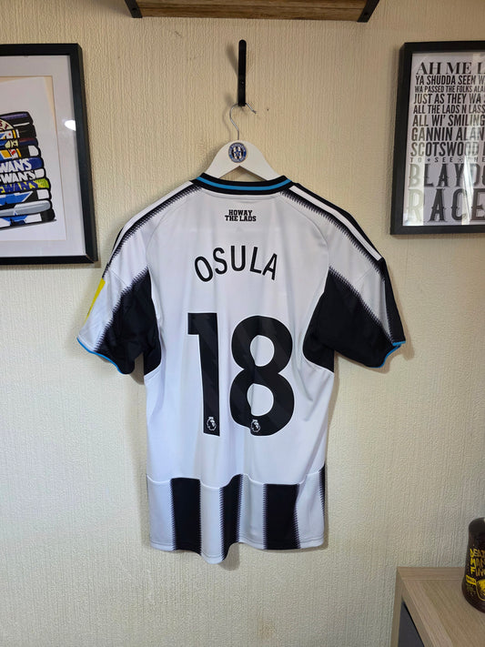 Newcastle United 2025/26 Adidas home shirt BNWT, #18 OSULA - Medium