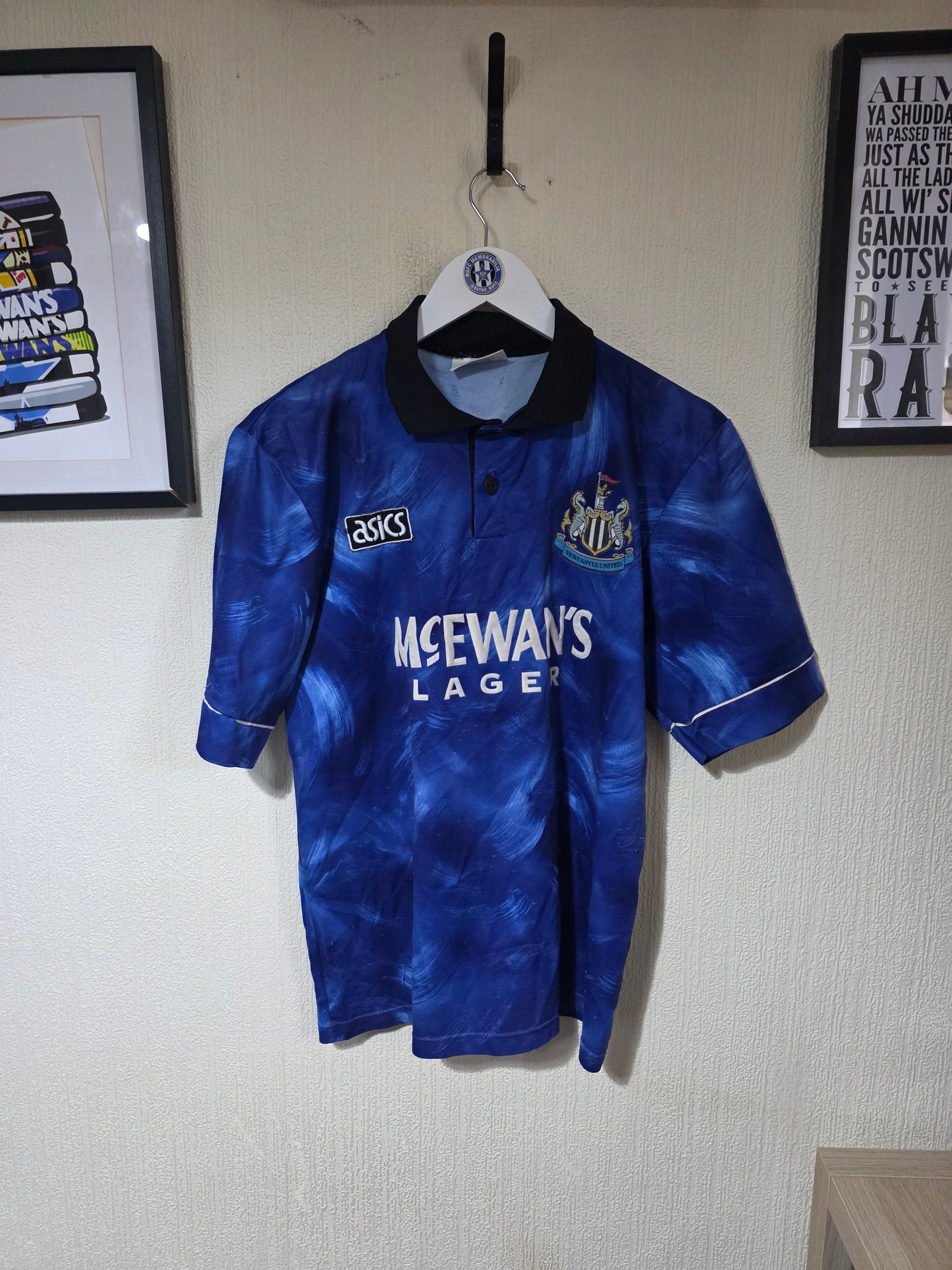 Newcastle United 1993/95 Asics Away Shirt - Medium