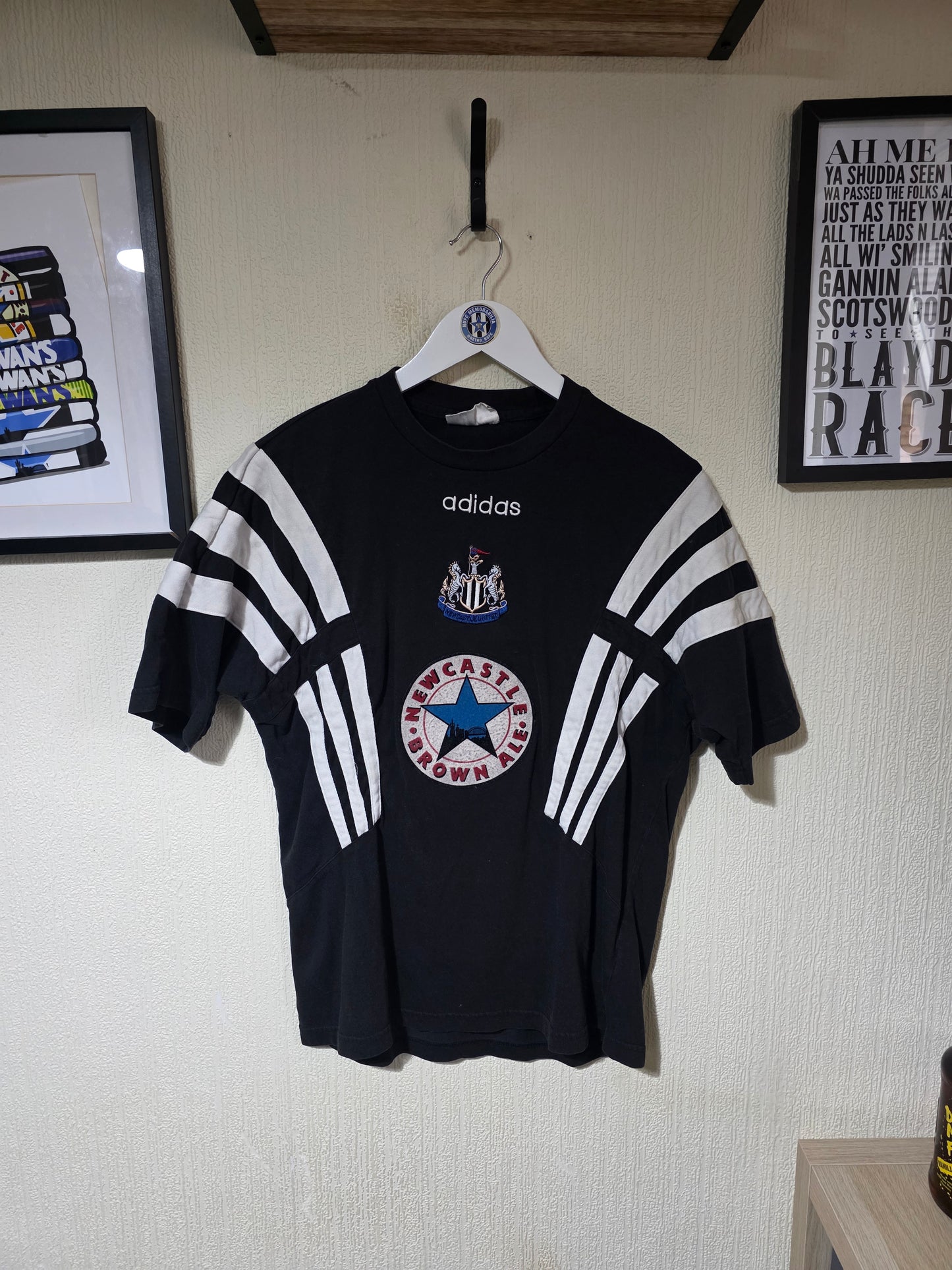 Newcastle United 1996/97 Adidas Training Shirt - Medium