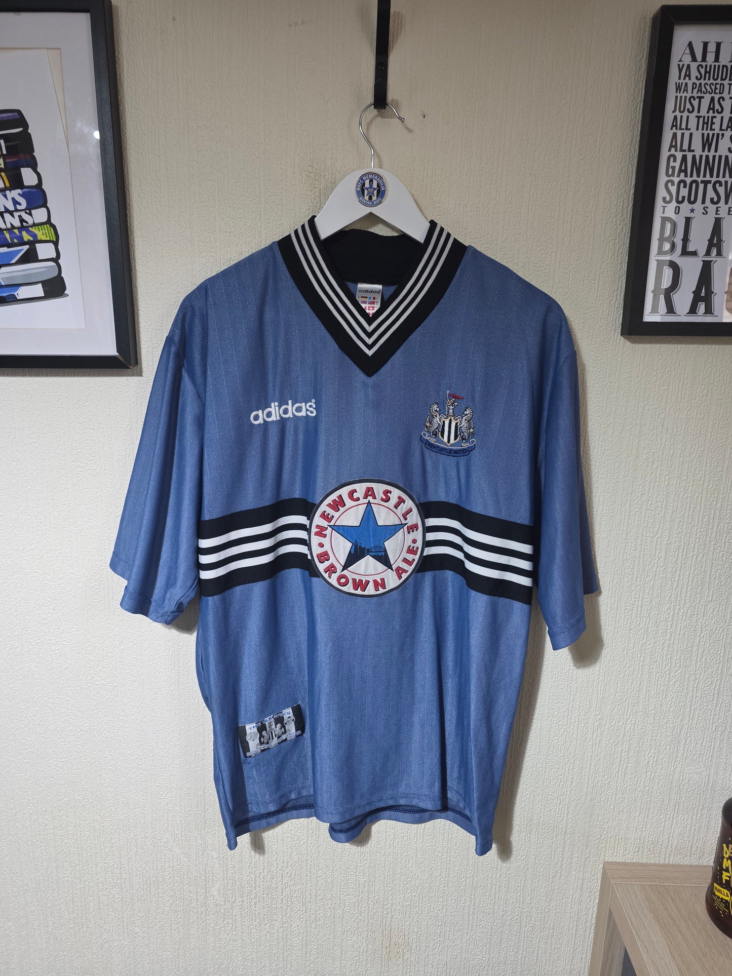 Newcastle United 1996/97 Adidas Away Shirt - Large