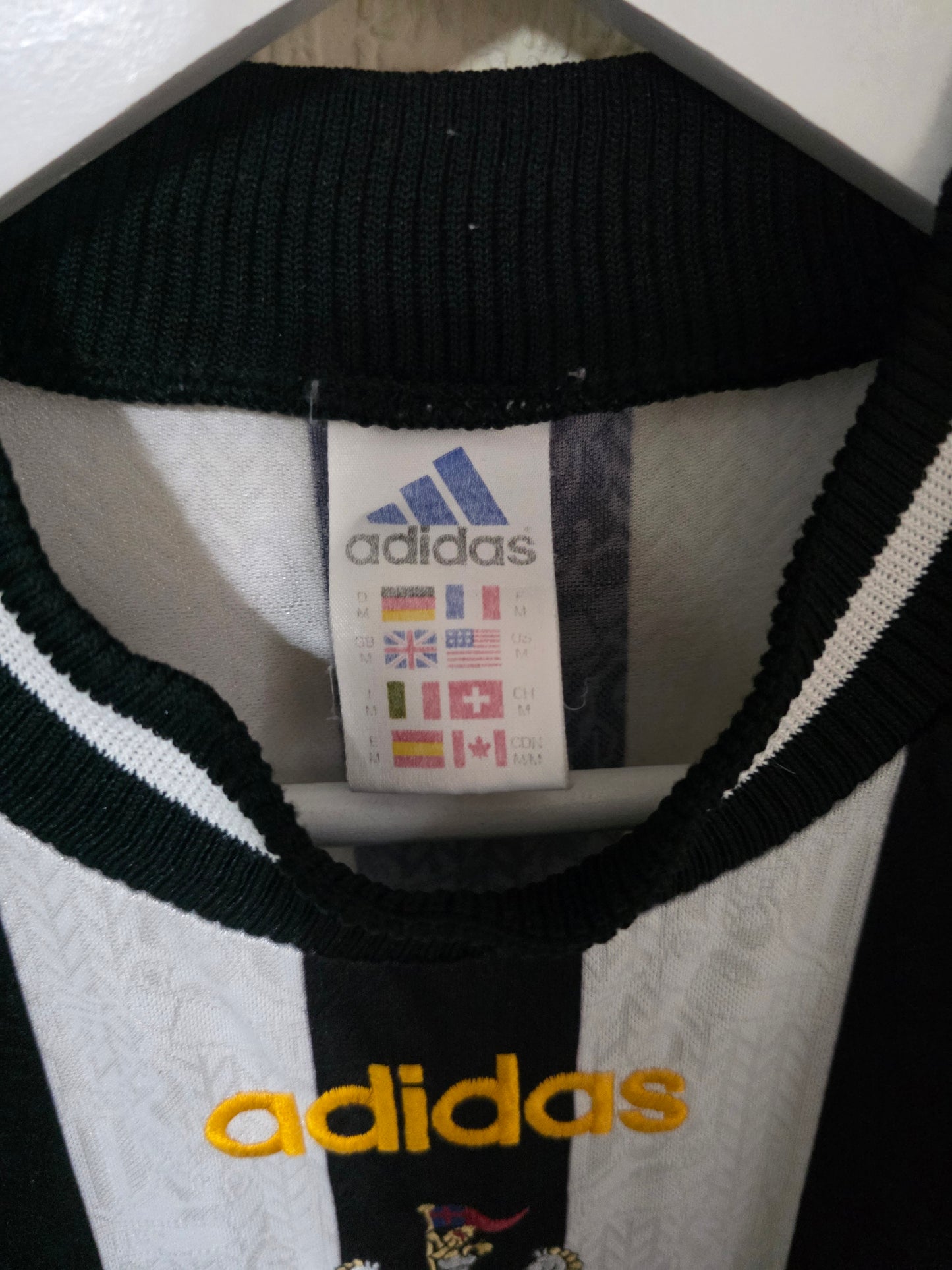 Newcastle United 1997/99 Adidas Home Shirt - Medium