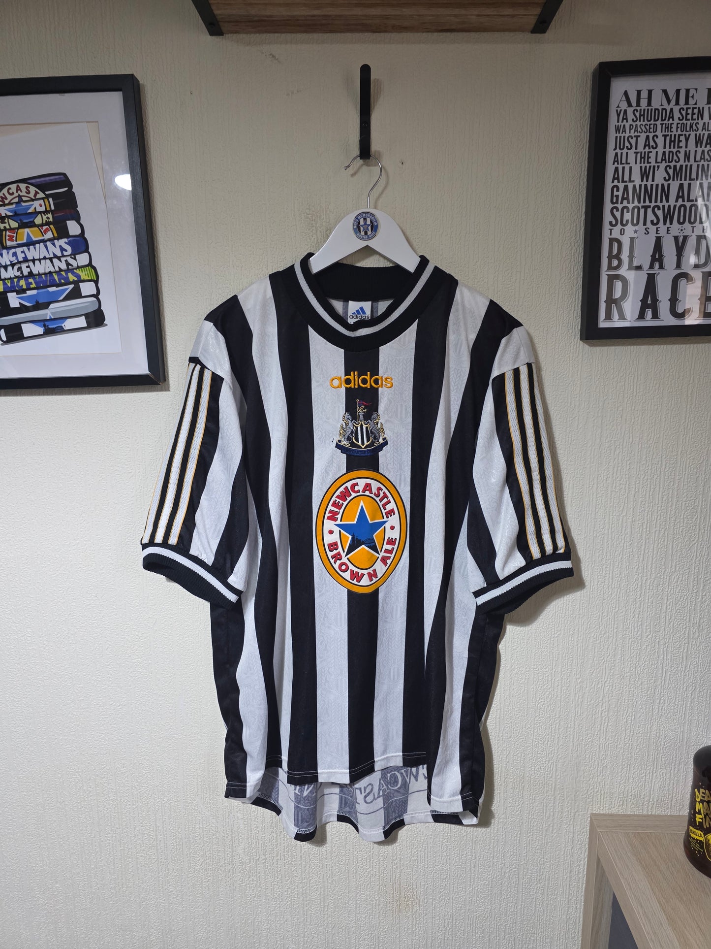 Newcastle United 1997/99 Adidas Home Shirt - Large