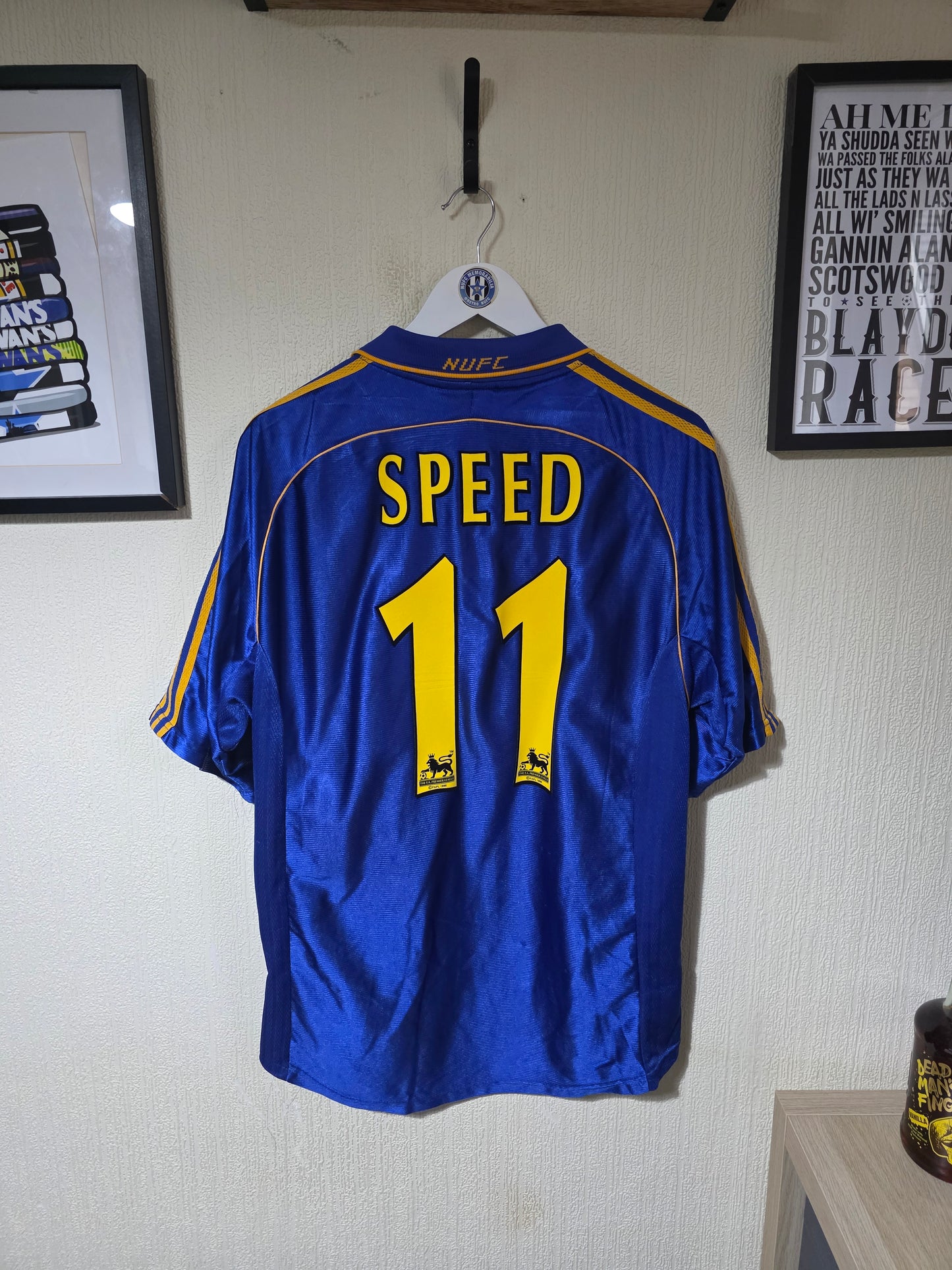Newcastle United 1998/99 Adidas Away Shirt #11 SPEED - Large