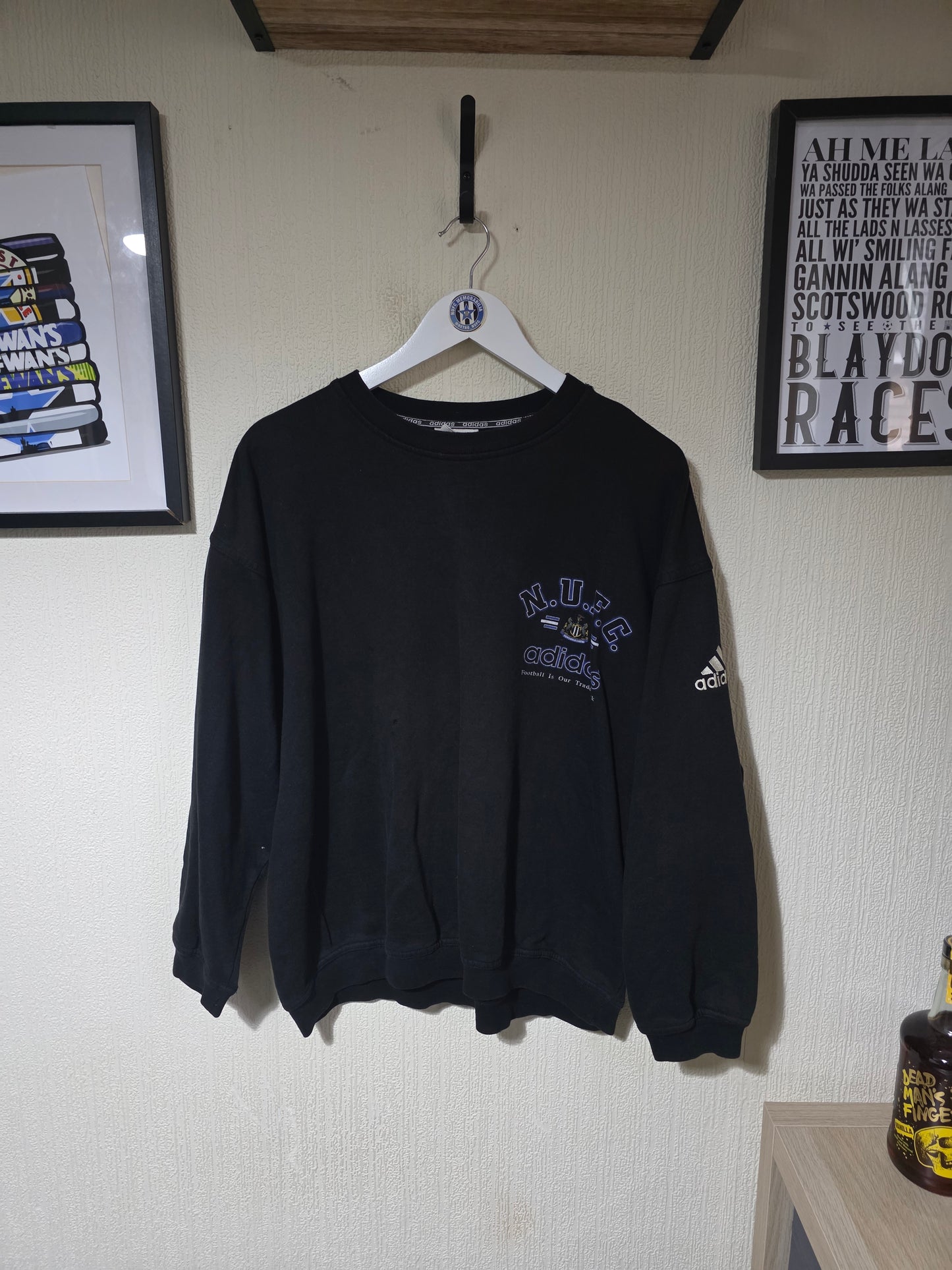 Newcastle United 1999/00 Adidas Sweatshirt - Large