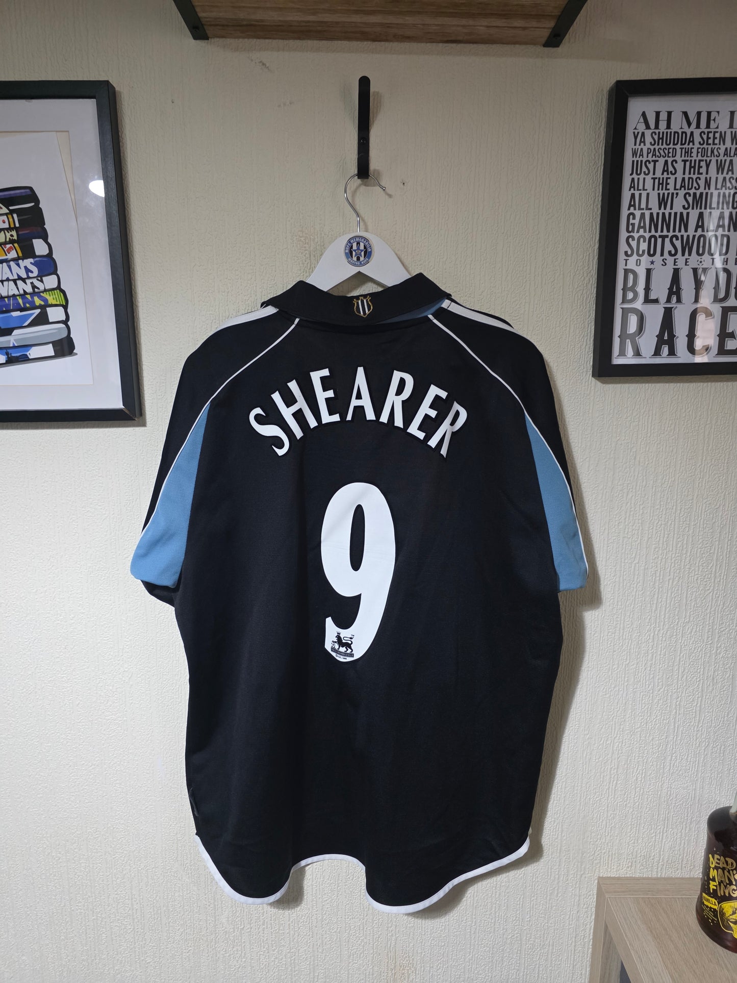 Newcastle United 2000/01 Adidas Away Shirt #9 SHEARER - XL
