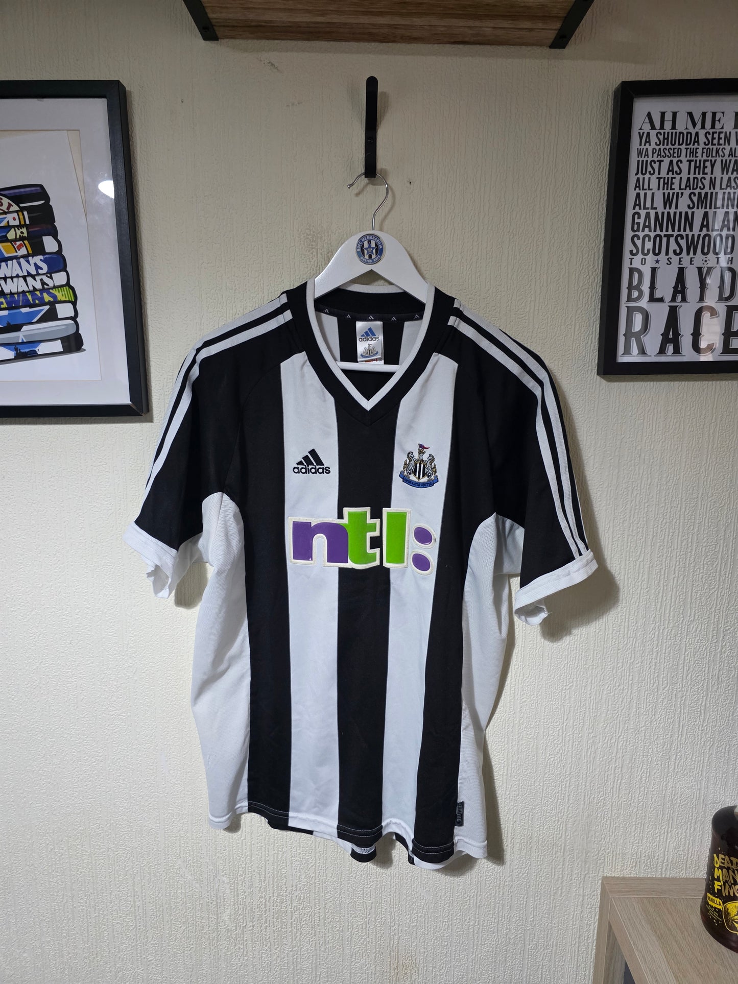 Newcastle United 2001/03 Adidas Home Shirt - Large