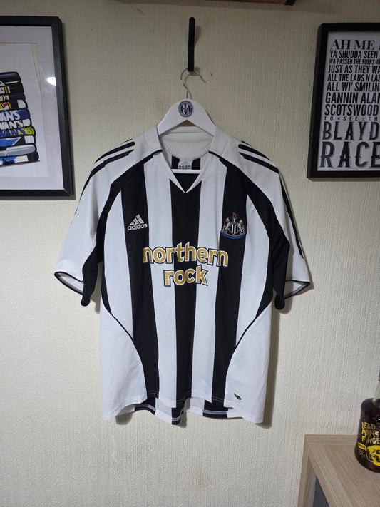 Newcastle United 2005/07 Adidas Home Shirt #9 SHEARER - Medium