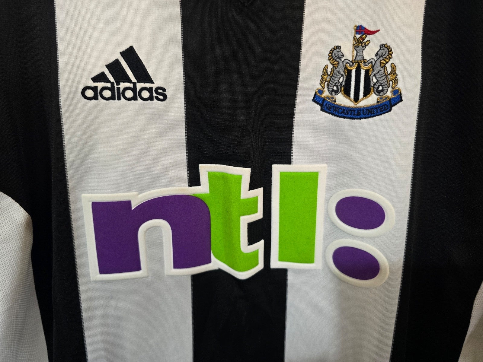Newcastle United 2001/03 Alan Shearer matchworn home shirt, Adidas, XL