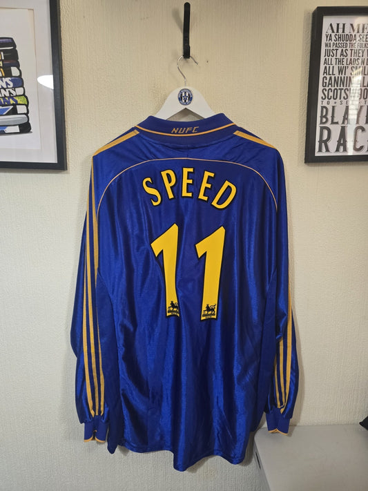 Newcastle United Adidas Original BNWT 1998/99 L/S Away Shirt #11 SPEED XXL
