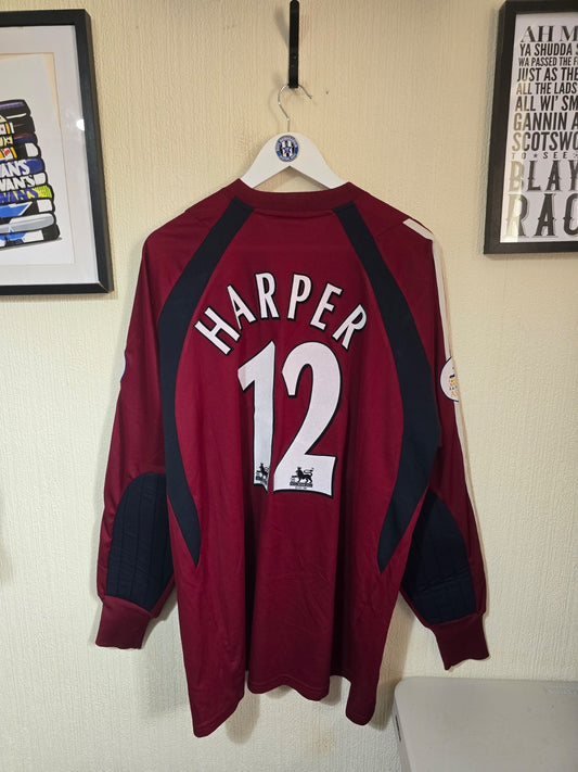 Newcastle United 2003/04 Steve Harper matchworn shirt, Asia Cup v Birmingham