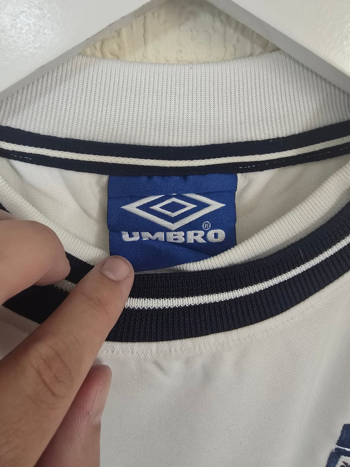 England Umbro Euro 2000 home shirt #7 BECKHAM - XL