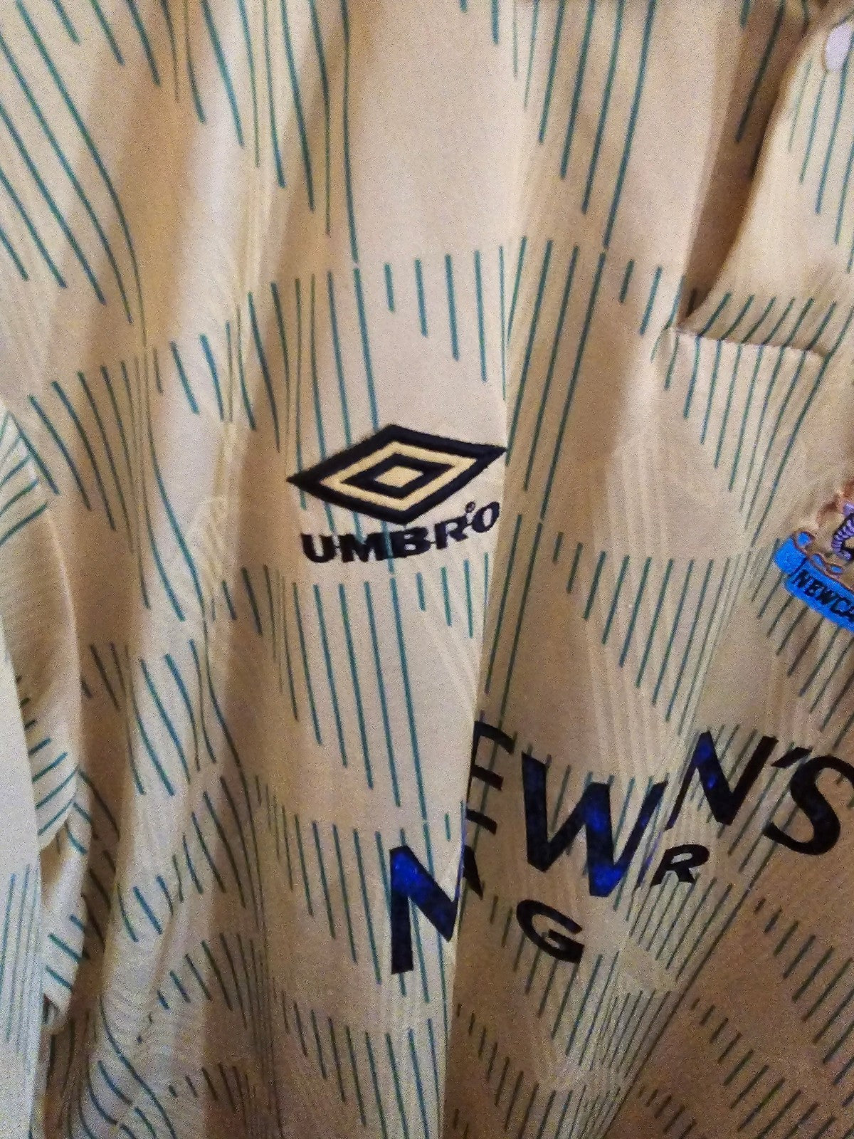 Newcastle United 1991/93 Matchworn away shirt #16