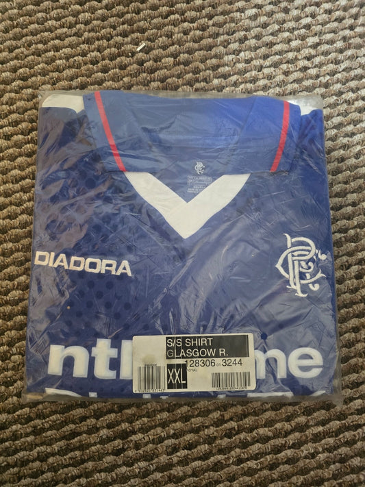 Rangers 2002/03 Diadora Home shirt, BNIB/BNWT - XXL