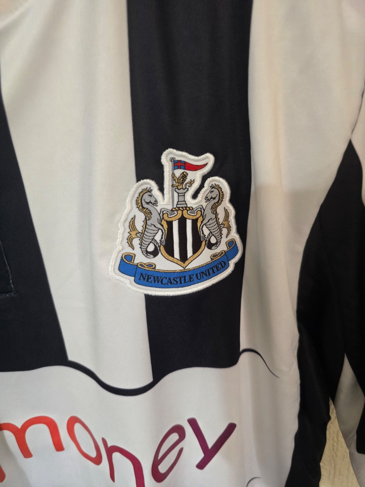 Newcastle United 2012/13 Davide Santon Matchworn/Signed Europa League home shirt