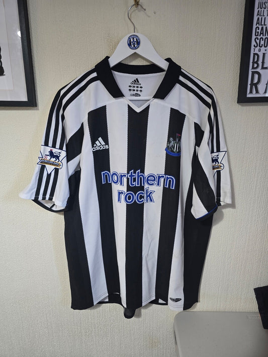 Newcastle United Jermaine Jenas Matchworn home shirt v Man city 2003 with COA